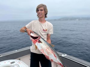 Hudson with a yellowtail